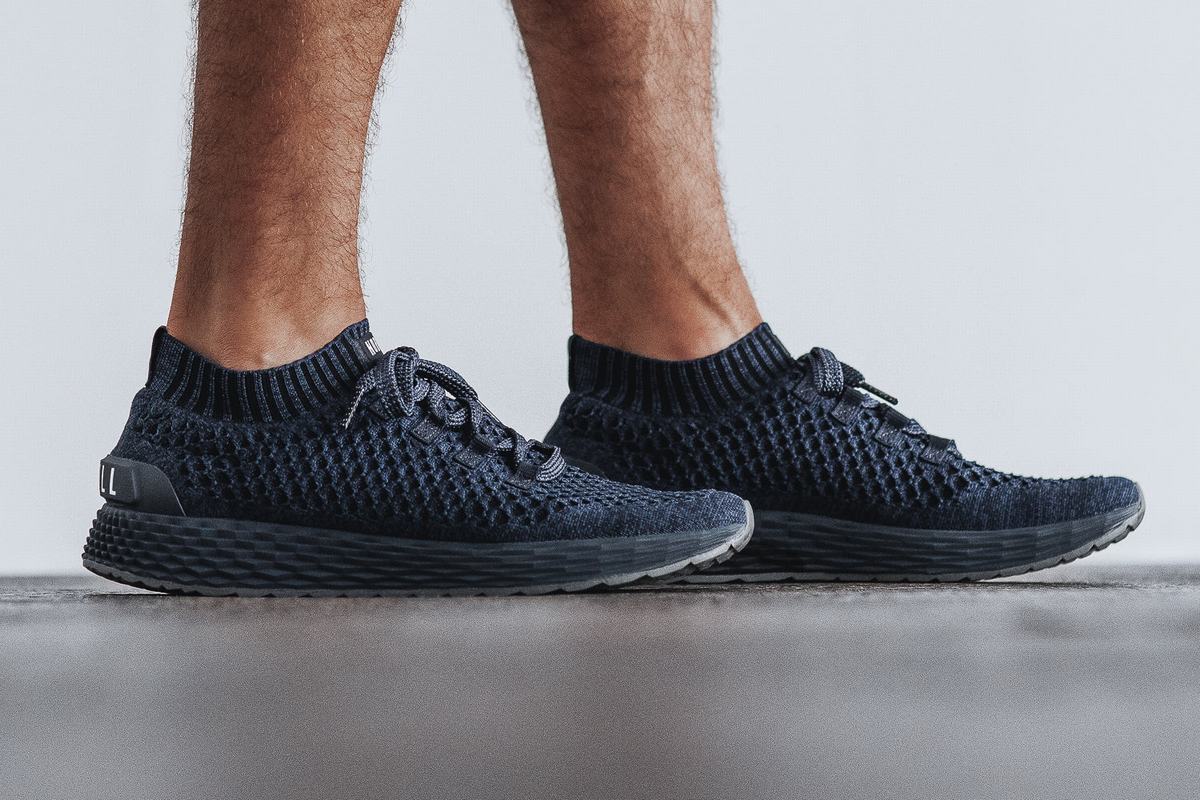 Nobull Knit Runner Men's Running Shoes Navy | Australia (CQ2503)